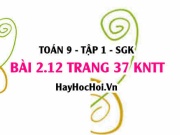 Bài 2.12 trang 37 Toán 9 tập 1 Kết nối tri thức: Phương Trình Tích